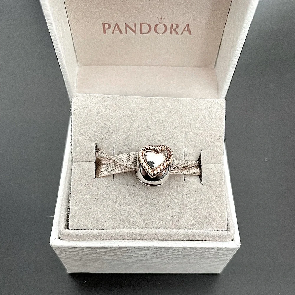 Pandora braided heart clip